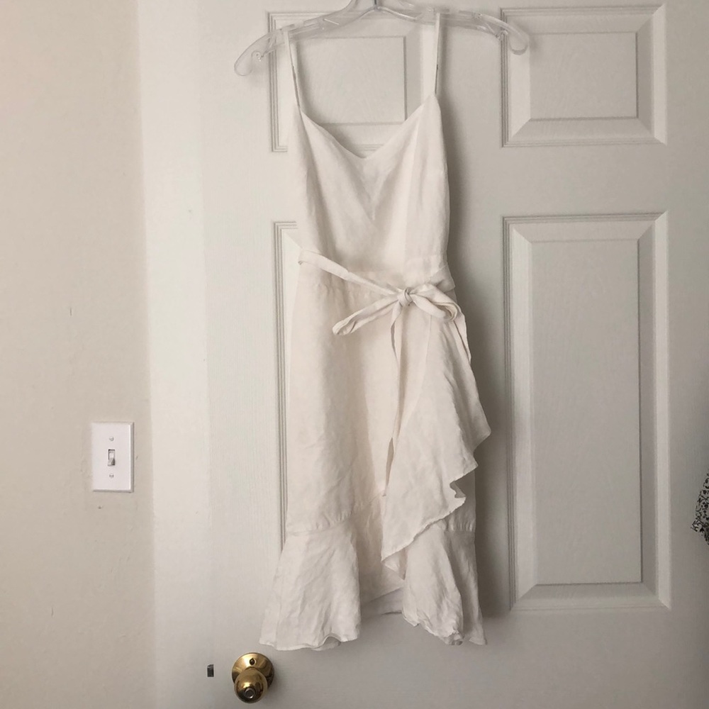 Banana Republic White Linen Dress